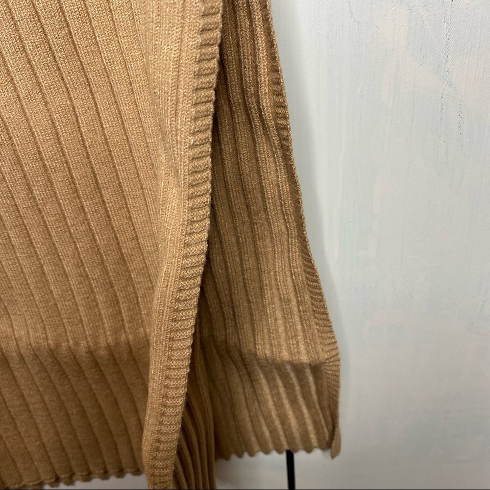 Wayf Dede and Emily Camel Bff Sweater Casual Midi  Dress Size S MSRP $370 - Picture 9 of 9